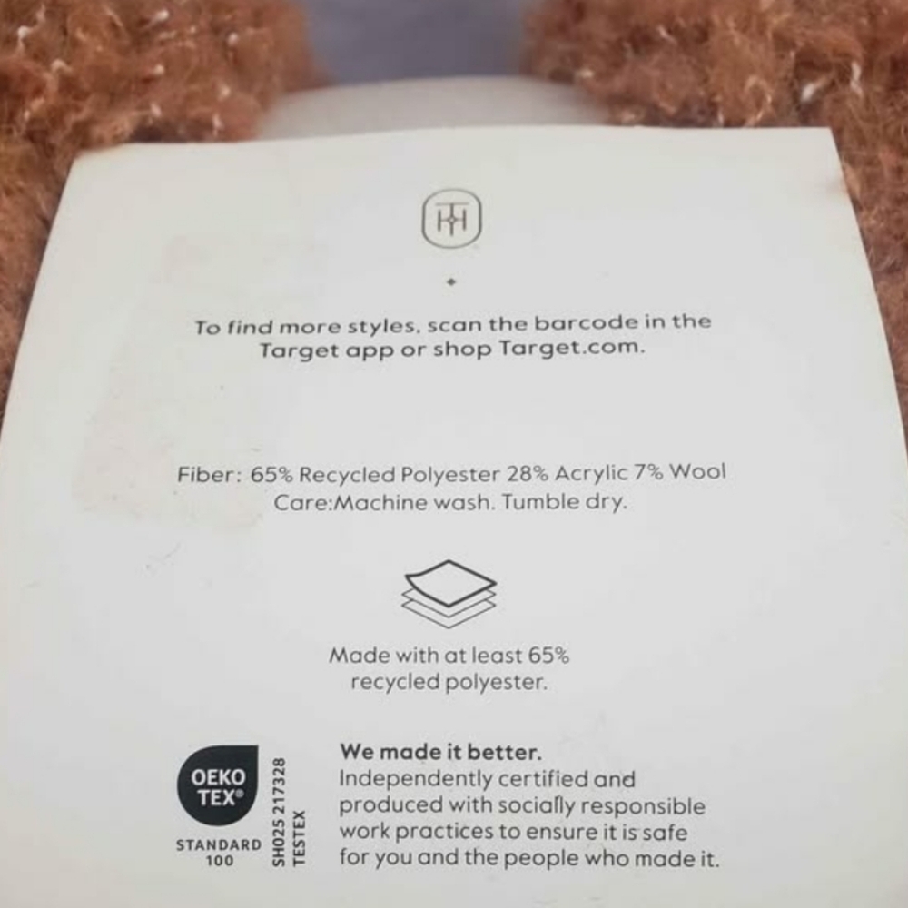 Threshold Plush Loop-Texture Throw - Rust - Picture 2 of 2